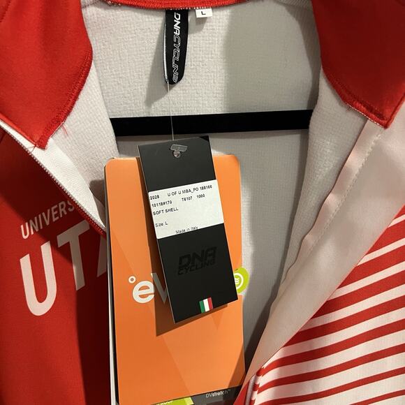 DNA Italian Cycling Jacket Men’s Large, University Of Utah, NWT - Picture 4 of 7